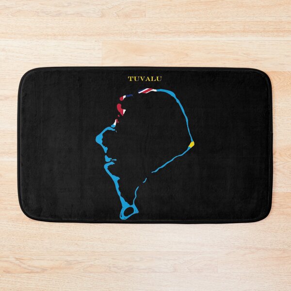 Item preview, Tuvalu Map Flag Silhouette South Pacific Travel Pride Gift designed and sold by NTGUILTY.