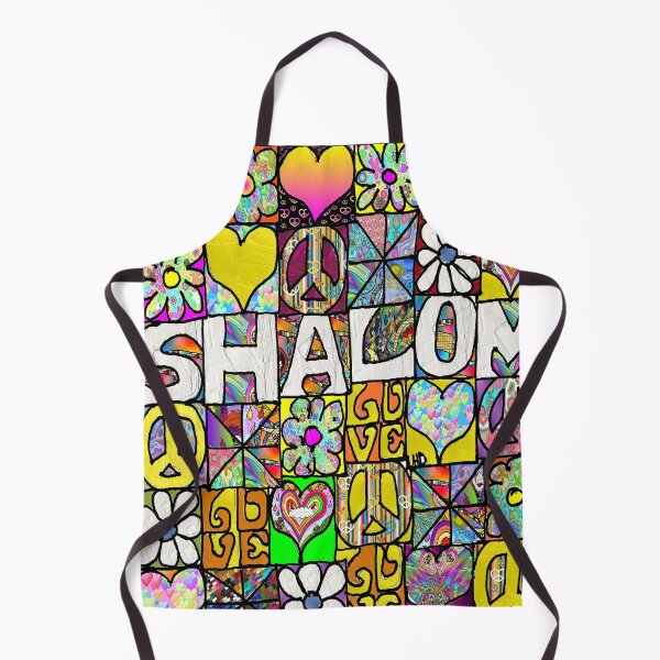 Item preview, Retro 60s Psychedelic Shalom designed and sold by Lee Hiller Designs.