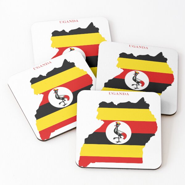 Item preview, Uganda Map Flag Silhouette Africa Travel Pride Gift designed and sold by NTGUILTY.