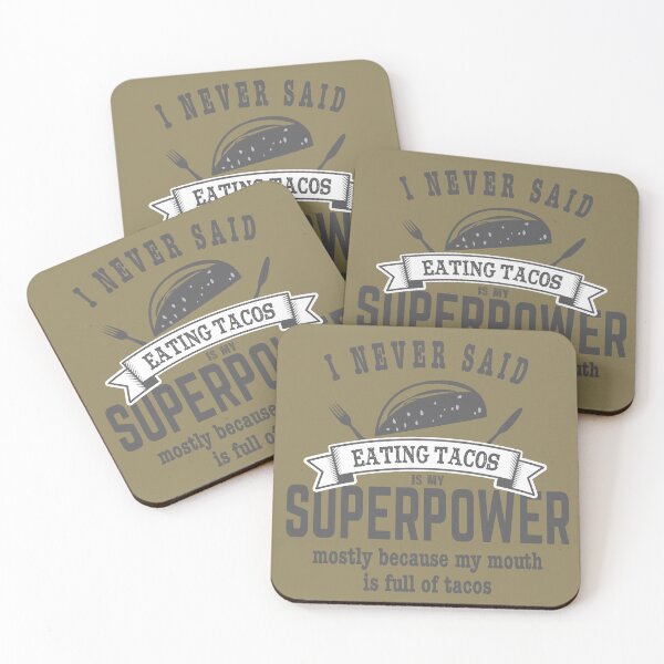 Item preview, Eating Tacos is My Superpower designed and sold by SnarkSharks.