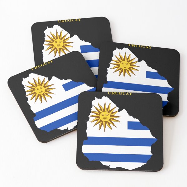 Item preview, Uruguay Map Flag Silhouette South America Travel Pride Gift designed and sold by NTGUILTY.