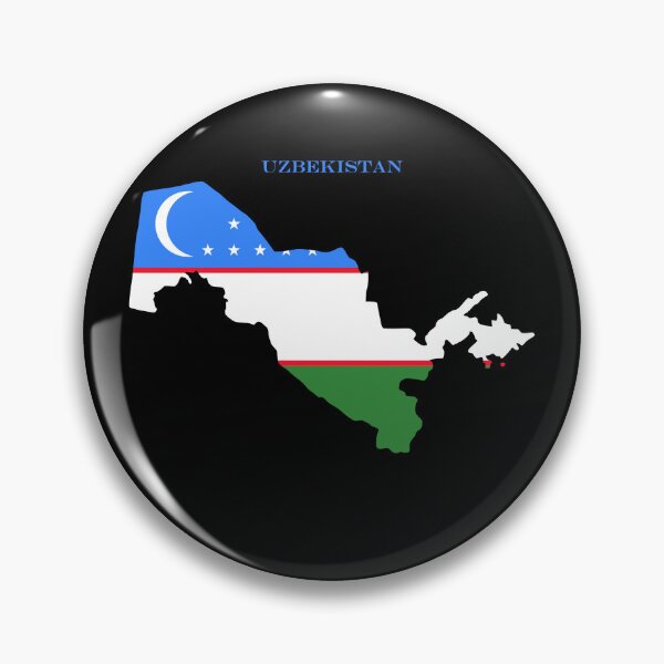 Item preview, Uzbekistan Map Flag Silhouette Asia Travel Pride Gift designed and sold by NTGUILTY.