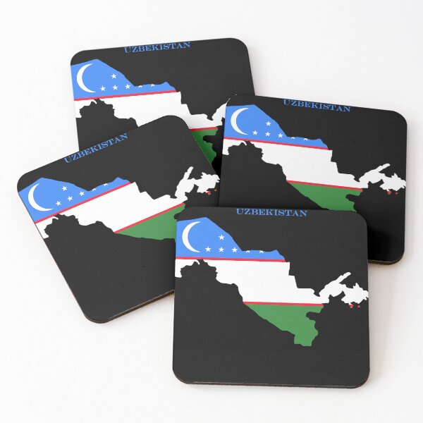 Item preview, Uzbekistan Map Flag Silhouette Asia Travel Pride Gift designed and sold by NTGUILTY.