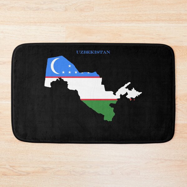 Item preview, Uzbekistan Map Flag Silhouette Asia Travel Pride Gift designed and sold by NTGUILTY.
