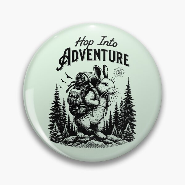 Item preview, Hop Into Adventure Cute Bunny Hiking Travel Design designed and sold by Sachie's Studio.