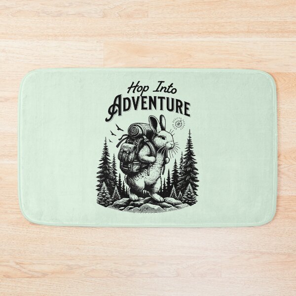 Item preview, Hop Into Adventure Cute Bunny Hiking Travel Design designed and sold by Sachie's Studio.