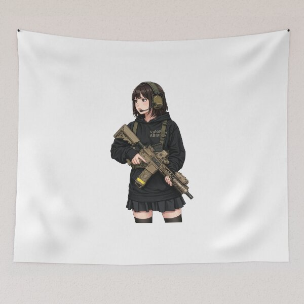 Item preview, Tactical School Girl - Anime Special Ops designed and sold by RAWLIFEGRAPHIC.