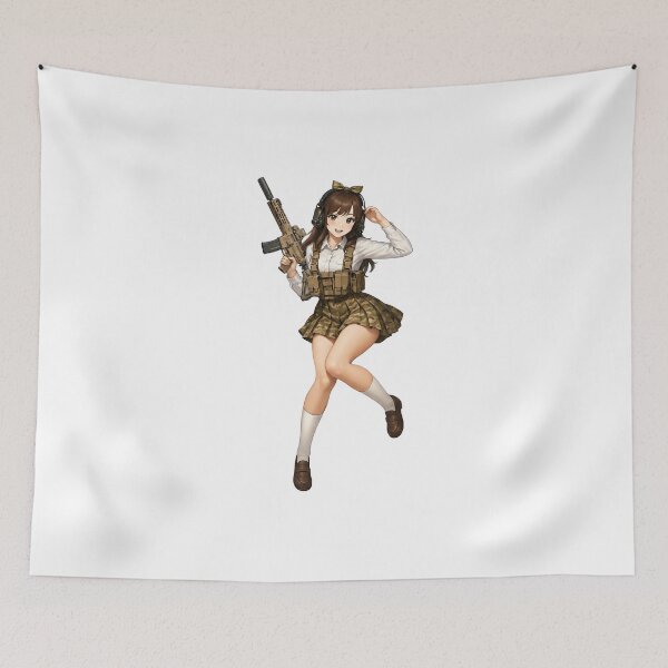 Item preview, Tactical School Girl - Anime Special Ops designed and sold by RAWLIFEGRAPHIC.