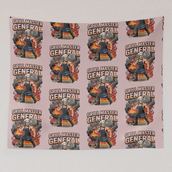 Item preview, Grill Master General Funny BBQ King Father's Day designed and sold by PACS0011.