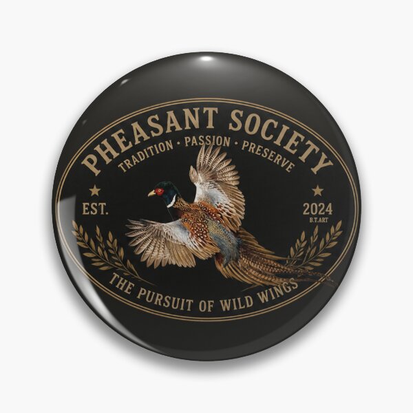Item preview, Pheasant Society Vintage Hunting Logo PNG designed and sold by TammyHunterArt.