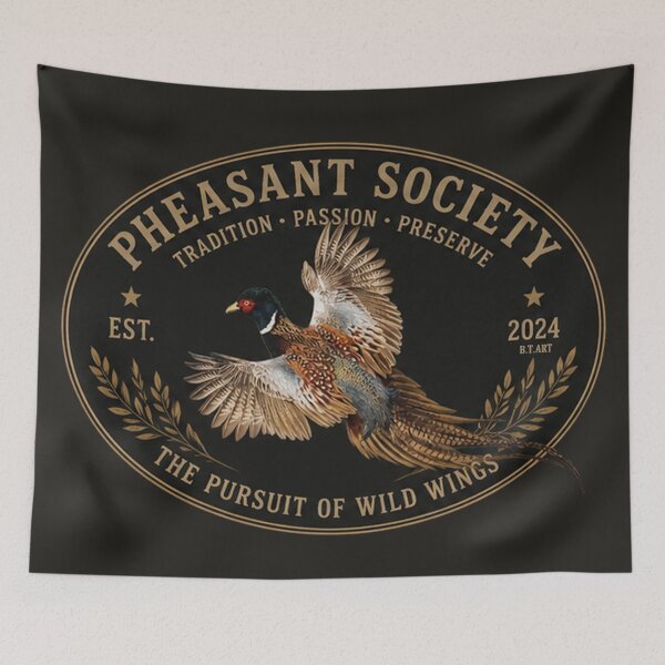 Item preview, Pheasant Society Vintage Hunting Logo PNG designed and sold by TammyHunterArt.