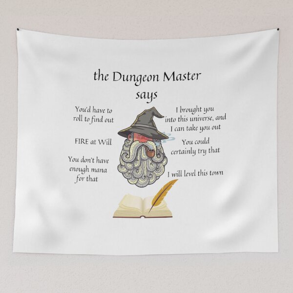 Item preview, The Dungeon Master Says designed and sold by SnarkSharks.