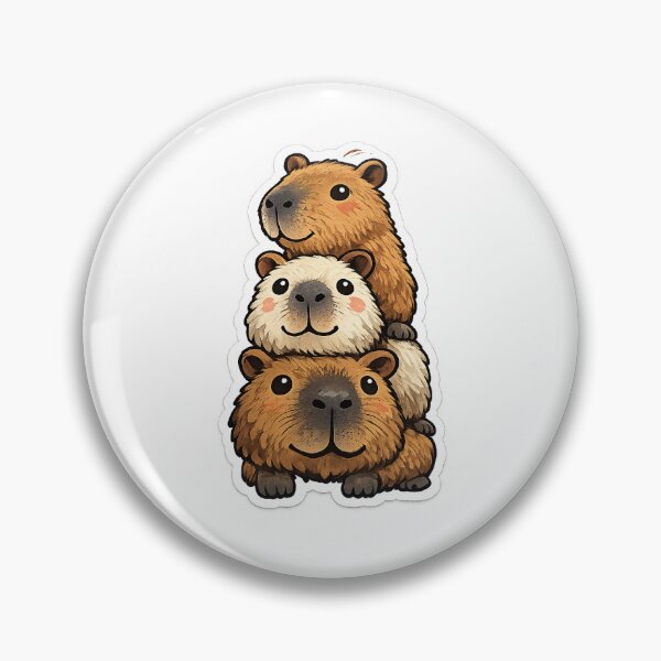 Item preview, Cute Capybara Collection Kawaii Animal Art designed and sold by Aramdesing.