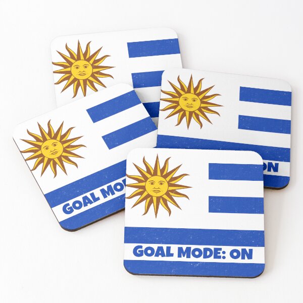 Item preview, Uruguay Soccer Fan Shirt – GOALMODE: ON Football Tee designed and sold by LovelyHappyGift.