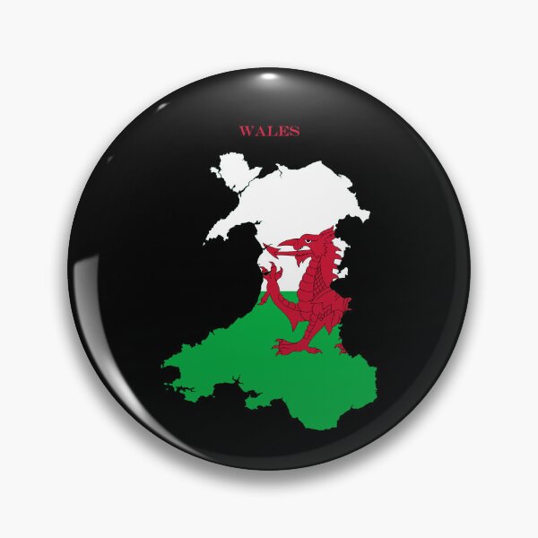 Item preview, Wales Map Flag Silhouette United Kingdom Travel Pride Gift designed and sold by NTGUILTY.