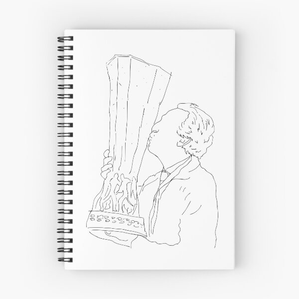 Item preview, Unai Emery - King of Europe - Trophy Kisser Sketch designed and sold by Melty Shirts.