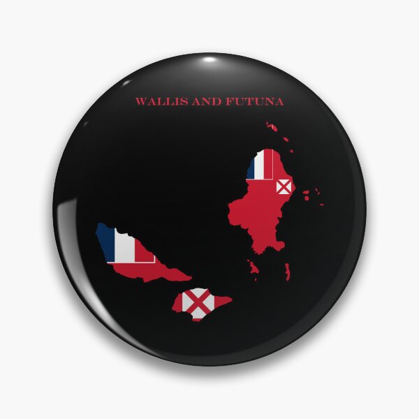 Item preview, Wallis and Futuna Map Flag Silhouette South Pacific Travel Pride Gift designed and sold by NTGUILTY.