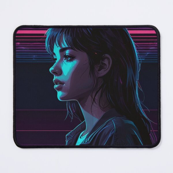 Item preview, Neon Retrowave Anime Girl 80S Neon | Anime Cyberpunk Artwork designed and sold by Joy-boy-op.