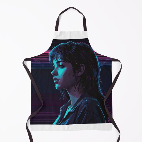 Item preview, Neon Retrowave Anime Girl 80S Neon | Anime Cyberpunk Artwork designed and sold by Joy-boy-op.