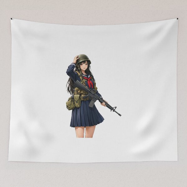 Item preview, Tactical School Girl - Anime Special Ops designed and sold by RAWLIFEGRAPHIC.