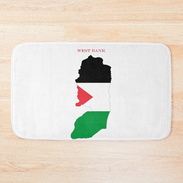 Item preview, West Bank Map Flag Silhouette Middle East Travel Pride Gift designed and sold by NTGUILTY.