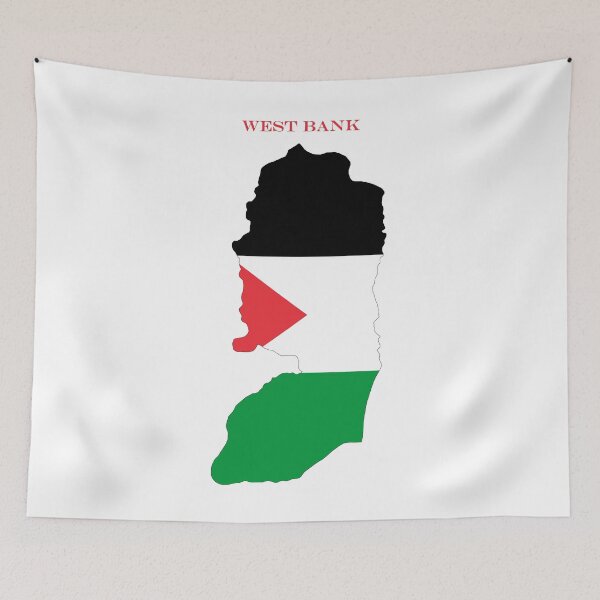 Item preview, West Bank Map Flag Silhouette Middle East Travel Pride Gift designed and sold by NTGUILTY.