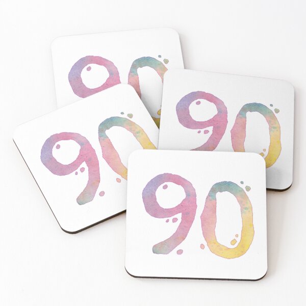 Item preview, 90th Birthday - Watercolor Number designed and sold by AquarellChill.