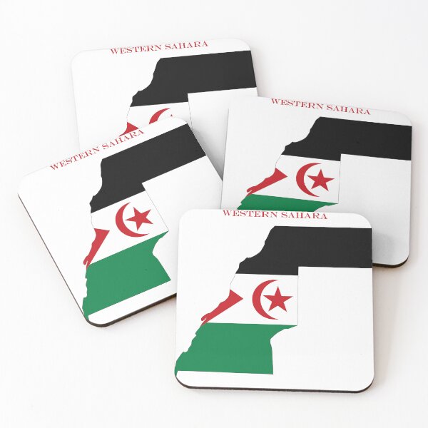 Item preview, Western Sahara Map Flag Silhouette Africa Travel Pride Gift designed and sold by NTGUILTY.