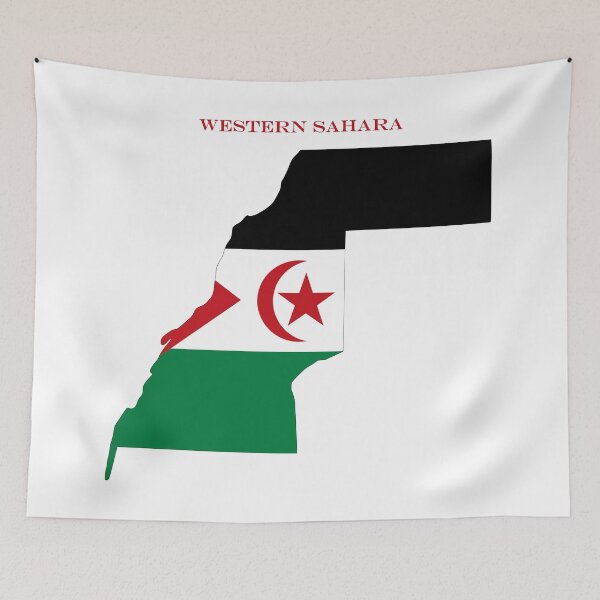 Item preview, Western Sahara Map Flag Silhouette Africa Travel Pride Gift designed and sold by NTGUILTY.