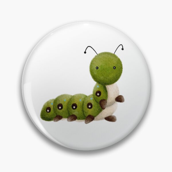 Item preview, Cute Caterpillar Character – Cozy Kawaii Bug Illustration designed and sold by OKartashova.