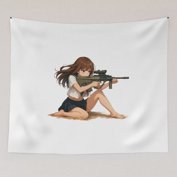 Item preview, Tactical School Girl - Anime Special Ops designed and sold by RAWLIFEGRAPHIC.