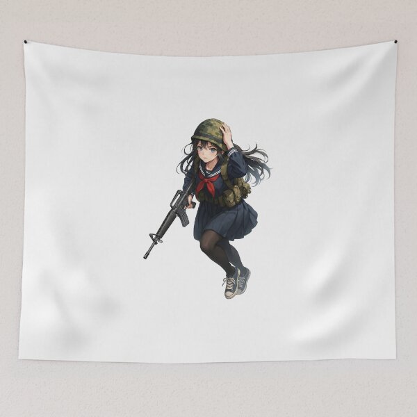 Item preview, Tactical School Girl - Anime Special Ops designed and sold by RAWLIFEGRAPHIC.