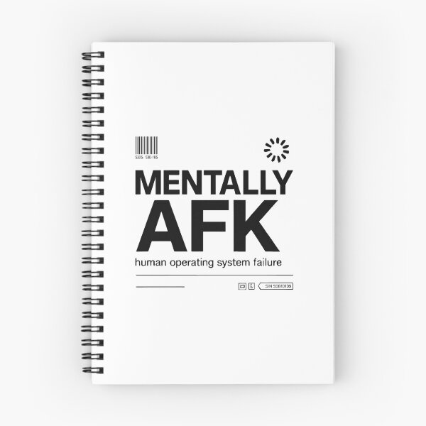 Item preview,  Mentally AFK - Futuristic Streetwear Design - Human Operating System Failure - Minimalist Techwear Aesthetic designed and sold by HumanCreator.