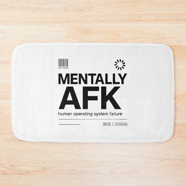 Item preview,  Mentally AFK - Futuristic Streetwear Design - Human Operating System Failure - Minimalist Techwear Aesthetic designed and sold by HumanCreator.