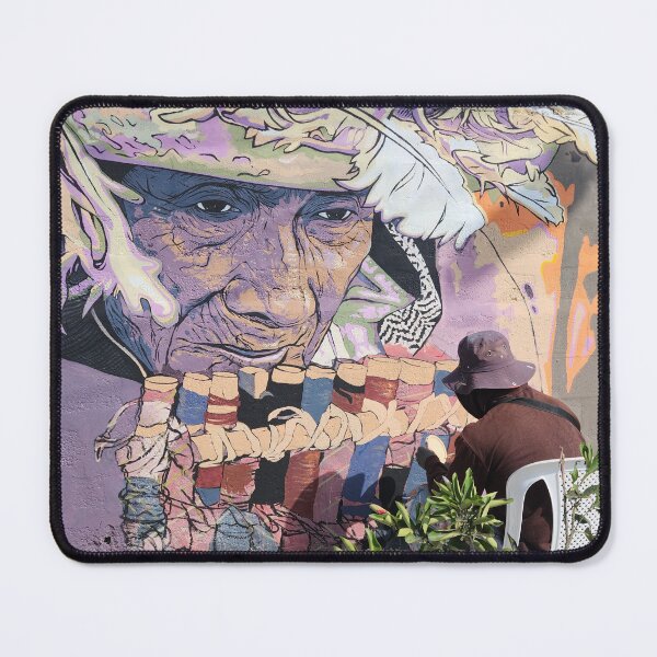 Item preview, Andean Elder Mural in Pastel Street Art designed and sold by Xavier's Place.