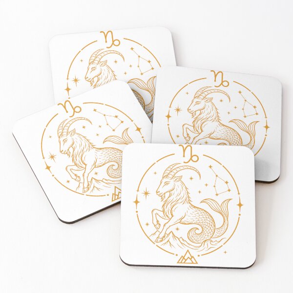 Item preview, golden Capricorn of the zodiac designed and sold by breveindu.