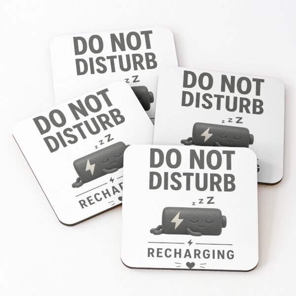Item preview, Do Not Disturb — Recharging Tee/Print — Bold Sans Badge designed and sold by Jandedan.