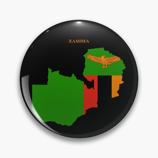 Item preview, Zambia Map Flag Silhouette Africa Travel Pride Gift designed and sold by NTGUILTY.