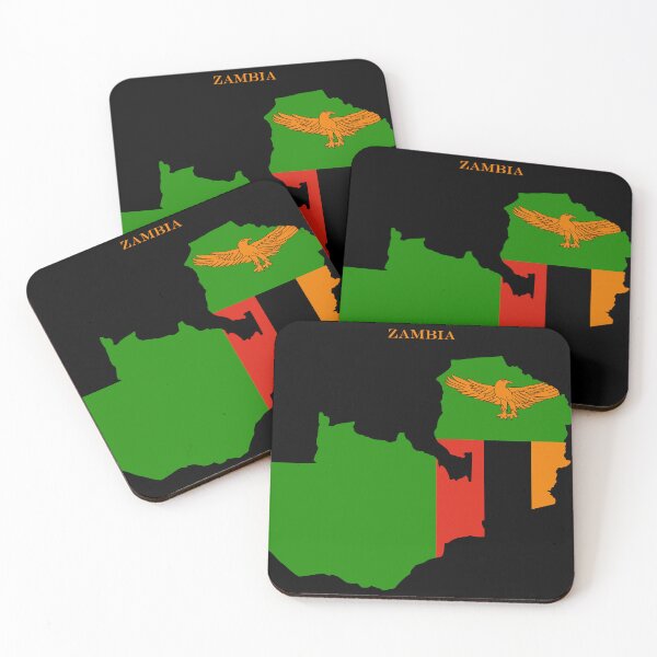 Item preview, Zambia Map Flag Silhouette Africa Travel Pride Gift designed and sold by NTGUILTY.