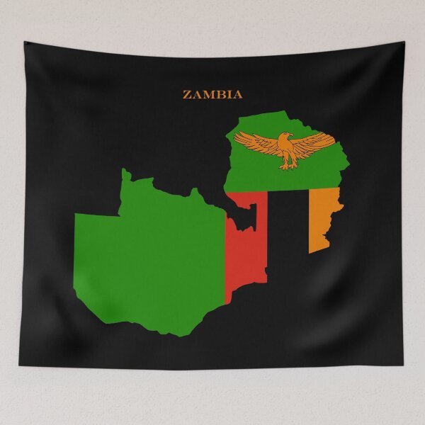 Item preview, Zambia Map Flag Silhouette Africa Travel Pride Gift designed and sold by NTGUILTY.