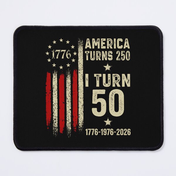 Item preview, America Turns 250 I Turn 50 1976 50Th Birthday Funny Vintage designed and sold by Fereskabilon.