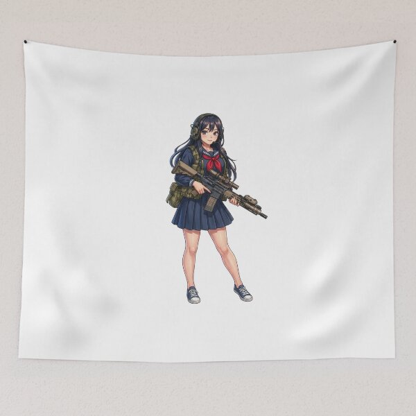 Item preview, Tactical School Girl - Anime Special Ops designed and sold by RAWLIFEGRAPHIC.