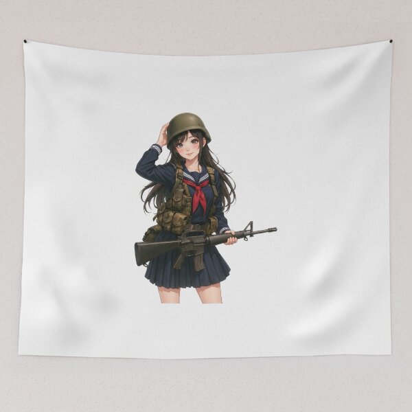 Item preview, Tactical School Girl - Anime Special Ops designed and sold by RAWLIFEGRAPHIC.
