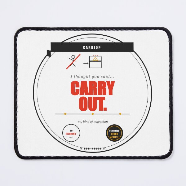 Item preview, Cardio I Thought You Said Carry Out Funny Gym Sarcastic designed and sold by Mega-Shopping.