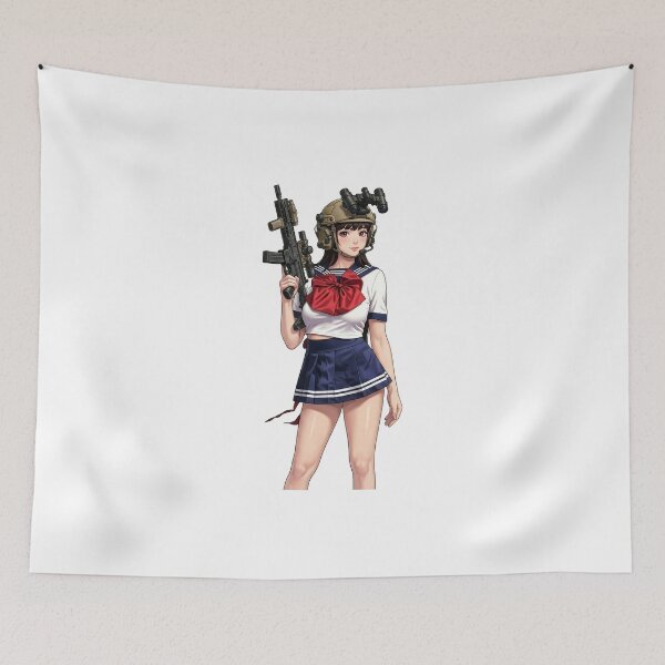 Item preview, Tactical School Girl - Anime Special Ops designed and sold by RAWLIFEGRAPHIC.