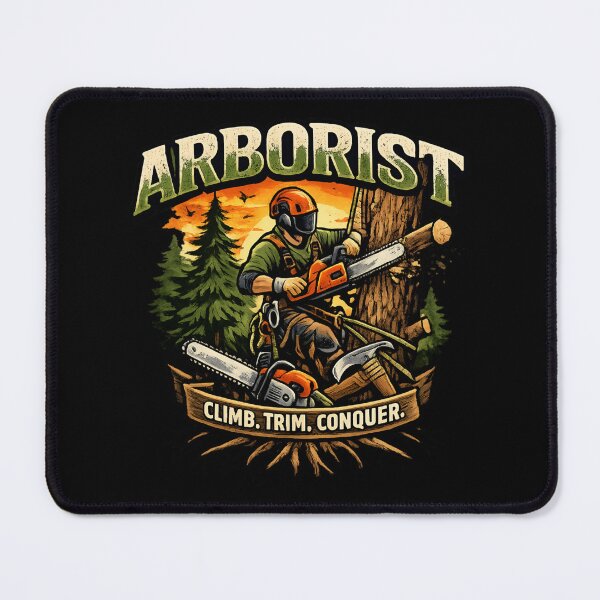 Item preview, Arborist - Climb Trim Conquer Tree Climber Logging Worker  designed and sold by SidTastic .