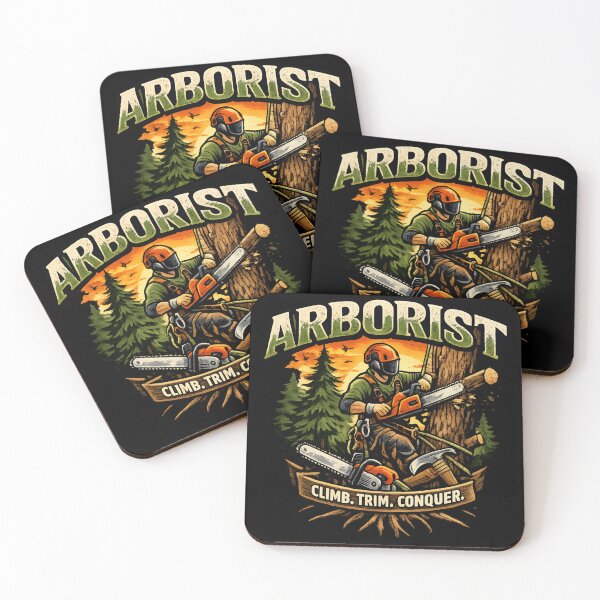 Item preview, Arborist - Climb Trim Conquer Tree Climber Logging Worker  designed and sold by SidTastic .