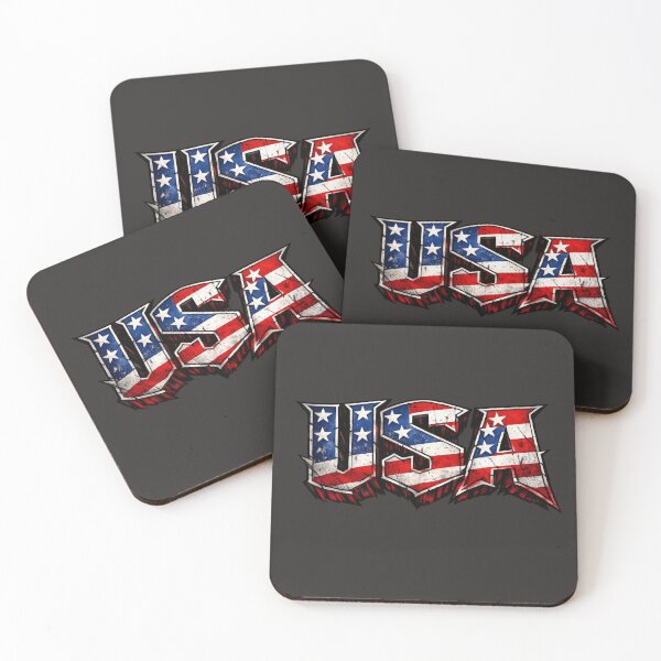Item preview, USA Flag Letters - Patriotic Bold Typography designed and sold by FilBlue.