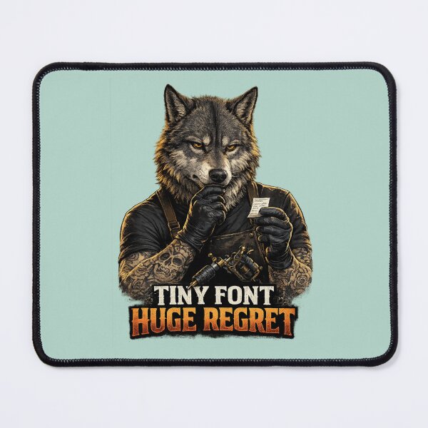 Item preview, Funny Tattoo Artist Gift Tattoo Humor Regret Wolf designed and sold by Gentlestate.