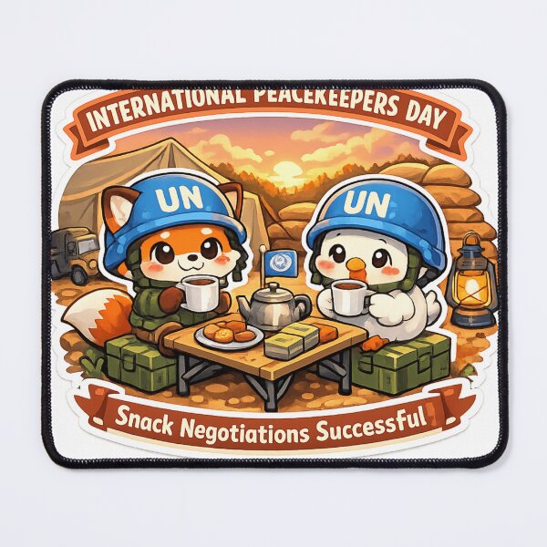 Item preview, International Peacekeepers Day Diplomacy Illustration designed and sold by sabarinath3421.